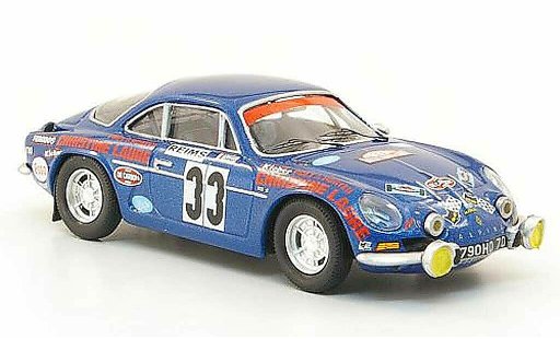 Alpine A110 1600 s 1/43 Trofeu 1600S No.33 Henry/Thiry Rally Monte Carlo 1973 modelauto
