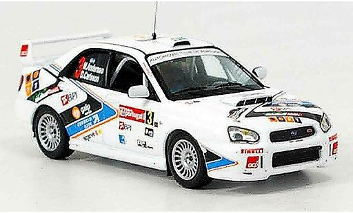 Subaru Impreza WRC 1/43 IXO no.3 winnaar rallye portugal 2005 modelauto