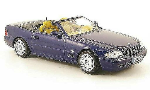 Mercedes 500 Base 1/43 Minichamps (R129) blauw modelauto