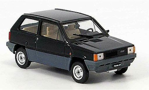 Fiat Panda 30 1/43 Brumm zwart 1980 modelauto