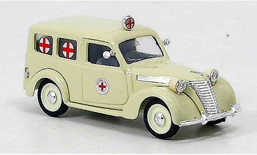 Fiat 1100 Ambulanza 1/43 Brumm Ambulance rotes Kreuz modelauto