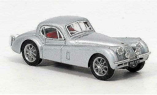 Jaguar XK 120 1/43 Brumm coupe grijs metallic 1948 modelauto