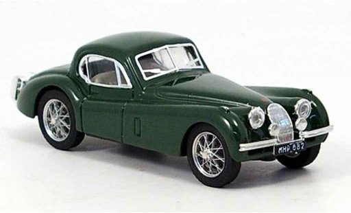 Jaguar XK 120 1/43 Brumm coupegroen 1948 modelauto
