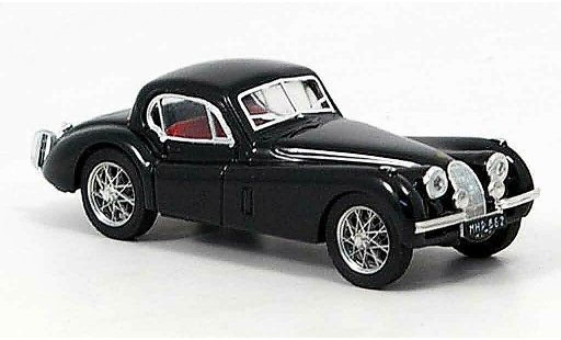 Jaguar XK 120 1/43 Brumm coupe zwart 1948 modelauto