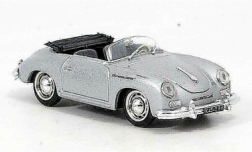 Porsche 356 1952 1/43 Brumm A Speedster grijs metallic modelauto