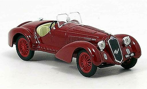 Alfa Romeo 8C 2900 b mm roadster 1/43 Brumm rood 1938 modelauto