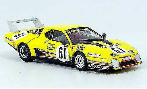Ferrari 512 BB 1/43 Brumm no.61 beurlys le mans 1979 modelauto