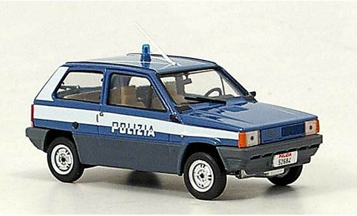 Fiat Panda 45 1/43 Brumm Polizia Politie Italien 1980 modelauto