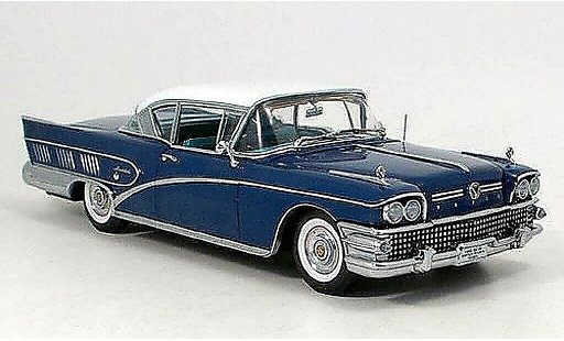 Buick Limited Coupe 1/18 Sun Star riviera blauw 1958 modelauto