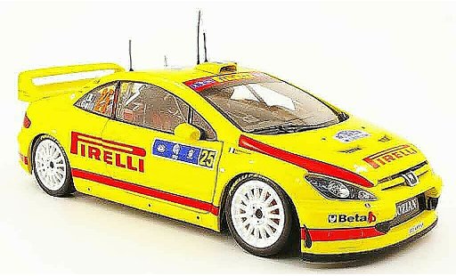Peugeot 307 WRC 1/18 Sun Star no.25 pirelli tour de corse 2006 modelauto