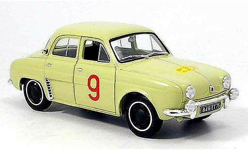 Renault Dauphine Base 1/18 Norev no.9 tour de course 1956 modelauto