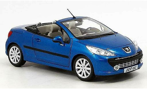 Peugeot 207 CC 1/18 Norev blauw 2007 modelauto