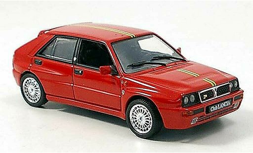 Lancia Delta Club Italia 1/43 Norev rood 1992 modelauto