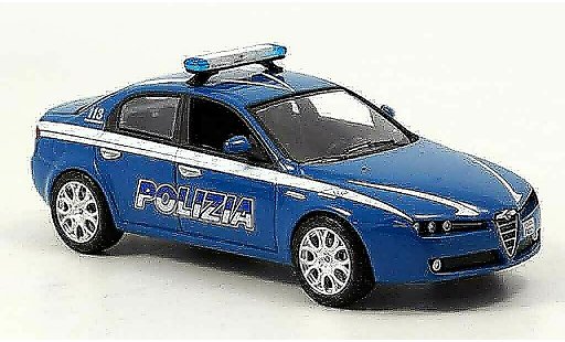 Alfa Romeo 159 polizia 1/43 Norev politie politie italien 2005 modelauto