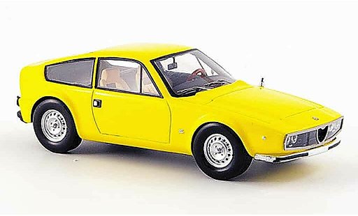 Alfa Romeo Junior Z 1600 1/43 Spark geel 1974 modelauto