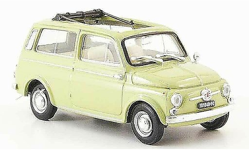 Fiat 500 D 1/43 Brumm groen 1960 modelauto