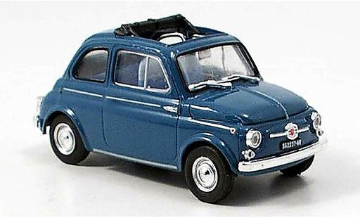 Fiat 500 D 1/43 Brumm blauw 1960 modelauto