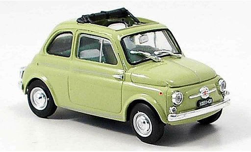 Fiat 500 D 1/43 Brumm groen 1960 modelauto