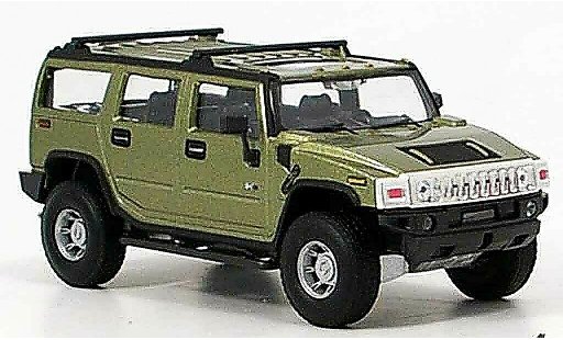 Hummer H2 Base 1/43 Cararama groen modelauto