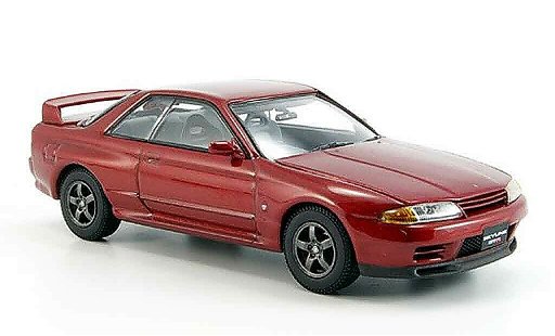 Nissan Skyline R32 1/43 Kyosho GTR rood modelauto