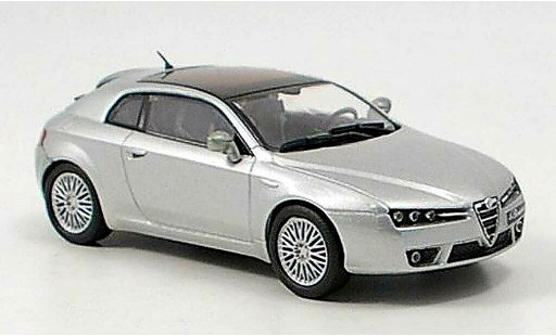 Alfa Romeo Brera coupe 1/43 M4 grijs 2005 modelauto