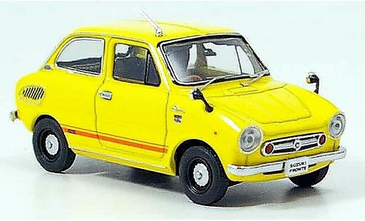 Suzuki Fronte SS 1/43 Ebbro geel 1968 modelauto