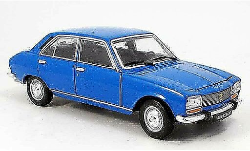 Peugeot 504 Berline 1/18 Welly Sedan blauw 1975 modelauto