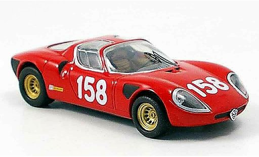 Alfa Romeo 33.2 prototipo 1/43 M4 1967 no. 158 a.fischhaber friburg modelauto