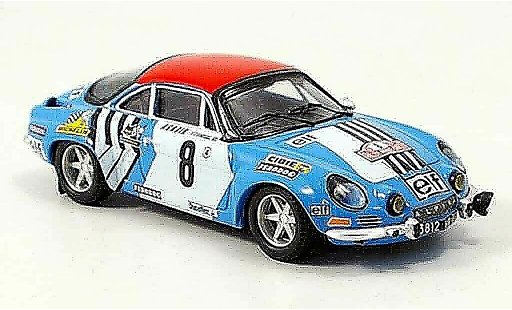 Alpine A110 rallye 1/43 Trofeu no.8 nicolas laverne monte carlo 1975 modelauto