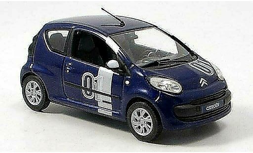 Citroen C1 course 1/43 Norev Chrono No.01 blauw 2007 modelauto