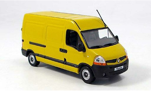 Renault Master Boite 1/43 Norev geel 2006 modelauto