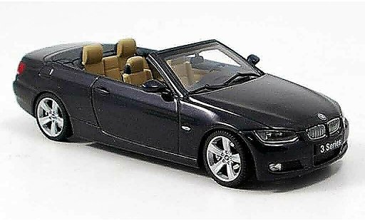 Bmw 335 cabriolet 1/43 Autoart E93 (E93) zwart modelauto