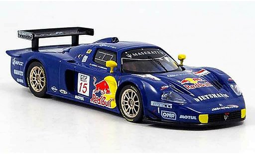 Maserati MC12 Base 1/43 IXO no.15 winnaar fia gt magny cours 2005 modelauto