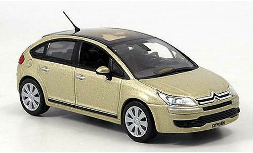 Citroen C4 Berline 1/43 Norev Sedan beige 5-portes 2004 modelauto