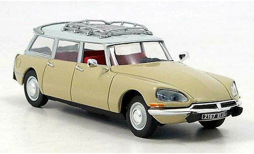 Citroen DS 23 1/43 Norev Stationwagen beige/wit 1974 modelauto