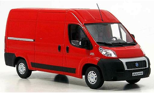Fiat Ducato Kasten 1/43 Norev rood Bestelwagen 2006 modelauto