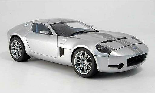 Shelby GR-1 Concept 1/18 Autoart grijs avec bandes grijss modelauto