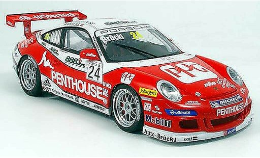 Porsche 911 GT3 CUP 1/18 Autoart 2007 no.24 penthouse modelauto