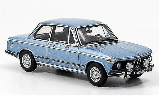 Bmw 2002 tii 1/43 Autoart L blauw 1974 modelauto