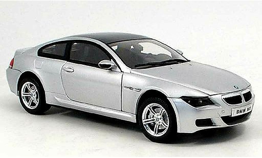 Bmw M6 Coupe 1/18 Ricko E63 grijs modelauto