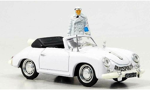 Porsche 356 1952 1/43 Brumm politie Niederlande avec Figur modelauto