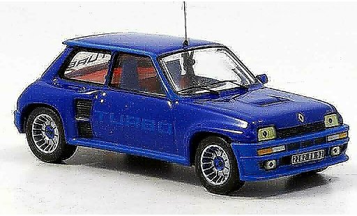 Renault 5 Turbo 1/43 IXO i blauw 1982 modelauto