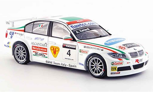 Bmw 320 WTCC 1/43 Minichamps Zanardi Team Italien Spanien 2007 modelauto