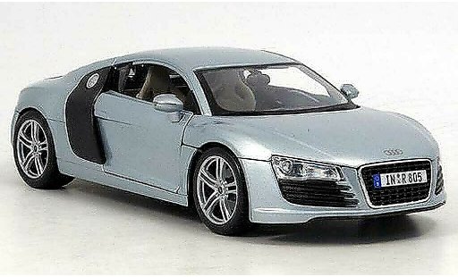 Audi R8 4.2 fsi 1/18 Maisto 5.2 grijs metallized modelauto