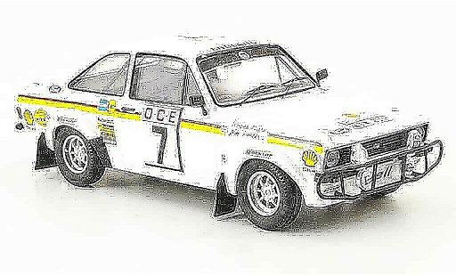 Ford Escort Berlina 1/43 Trofeu Clark Rally Marokko 1976 modelauto