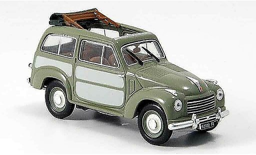 Fiat 500 C 1/43 Norev Belvedere grijs 1952 modelauto