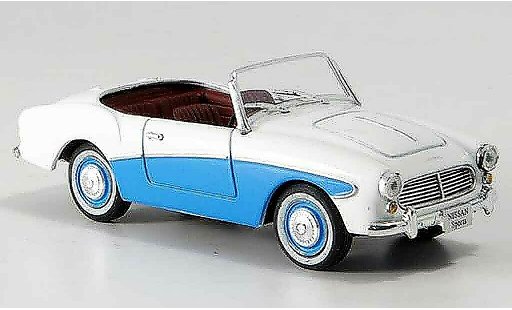 Nissan Sports 211 Base 1/43 Norev blauw wit 1959 modelauto