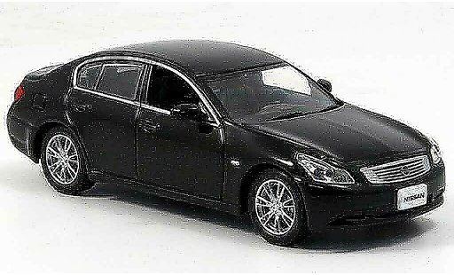 Nissan Skyline 350 GT 1/43 J Collection zwart 2006 modelauto