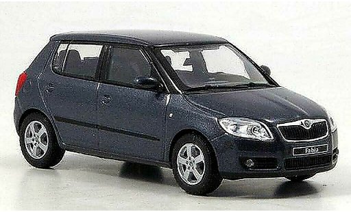 Skoda Fabia II 1/43 Abrex antraciet 2007 modelauto