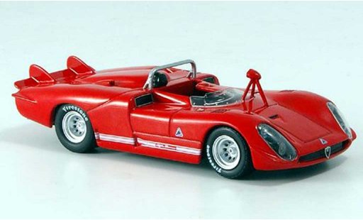 Alfa Romeo 33.3 spyder 1/43 M4 1970 Le Mans rood modelauto